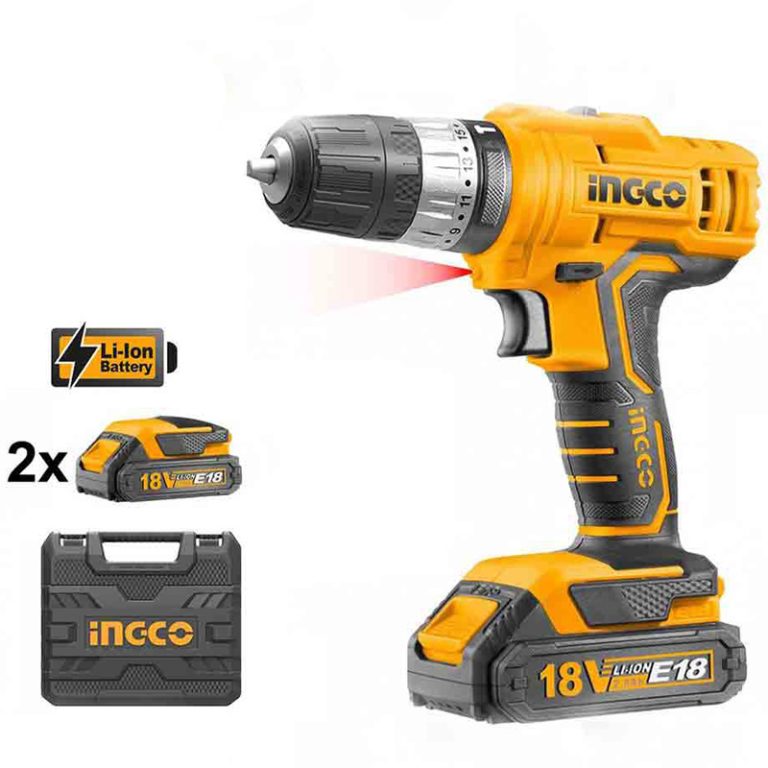 خرید دریل پیچ گوشتی شارژی چکشی 18 ولت اینکو مدل CIDLI1801