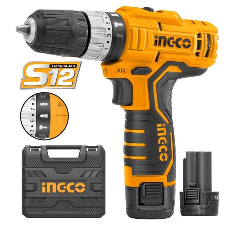 خرید دريل پيچ گوشتی شارژی چکشی 12 ولت اینکو مدل cidli1232