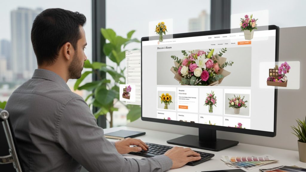 طراحی سایت گل فروشی