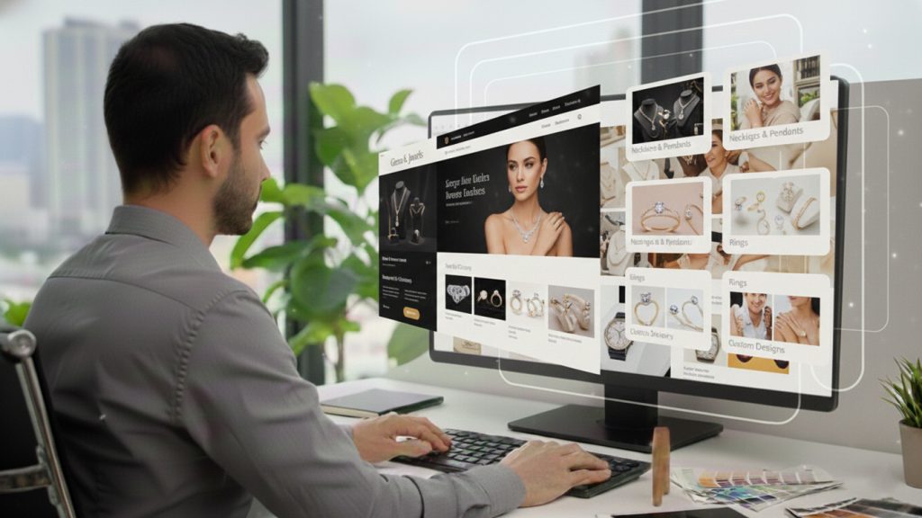 طراحی سایت جواهرات