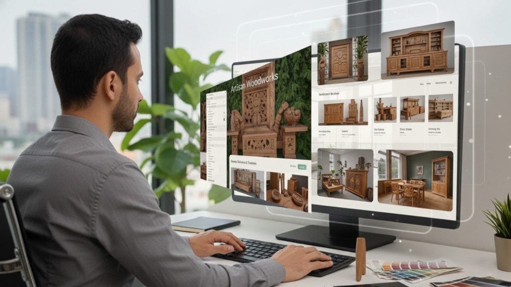 طراحی سایت صنایع چوبی