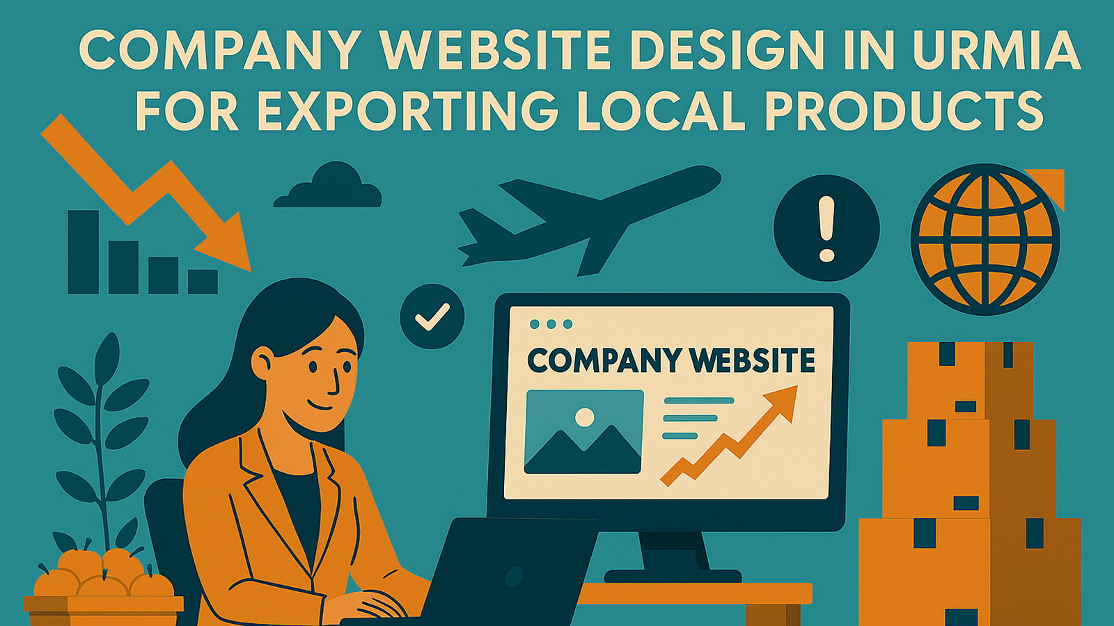 طراحی سایت شرکتی در ارومیه برای صادرات محصولات محلی