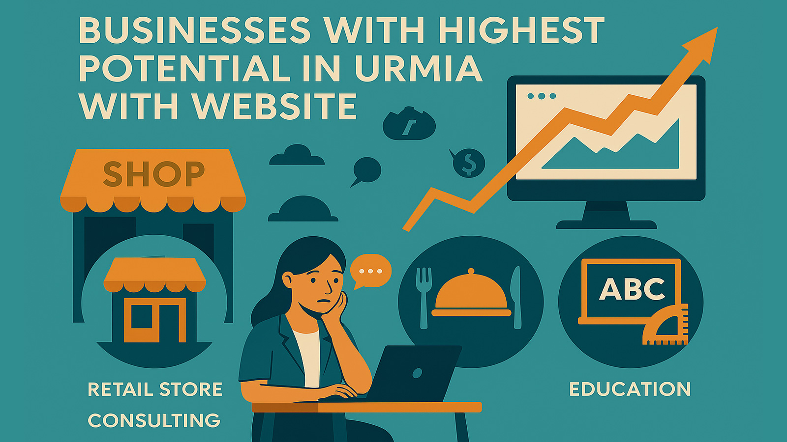 ۱۰ مدل کسبوکار با بیشترین بازده در ارومیه با استفاده از طراحی سایت