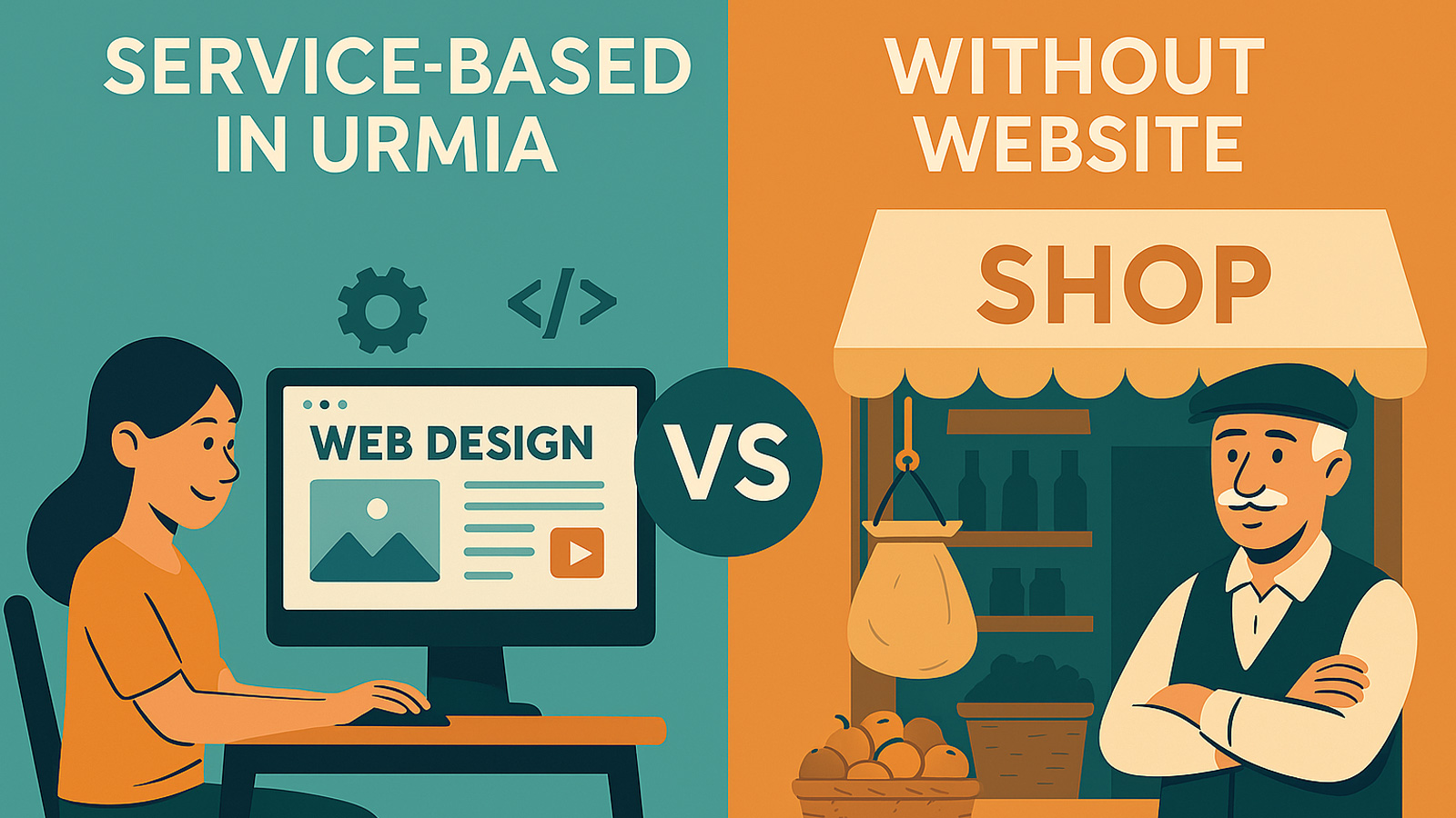 کسب‌وکارهای خدماتی ارومیه؛ بدون وب‌سایت