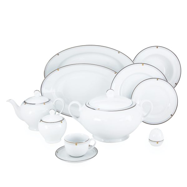 سرویس پذیرایی کامل 102 پارچه چینی زرین مدل اپرا ایتالیا اف 12 نفره