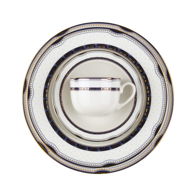 سرویس پذیرایی کامل 102 پارچه چینی زرین مدل پرشیا سرمه ای ایتالیا اف 12 نفره