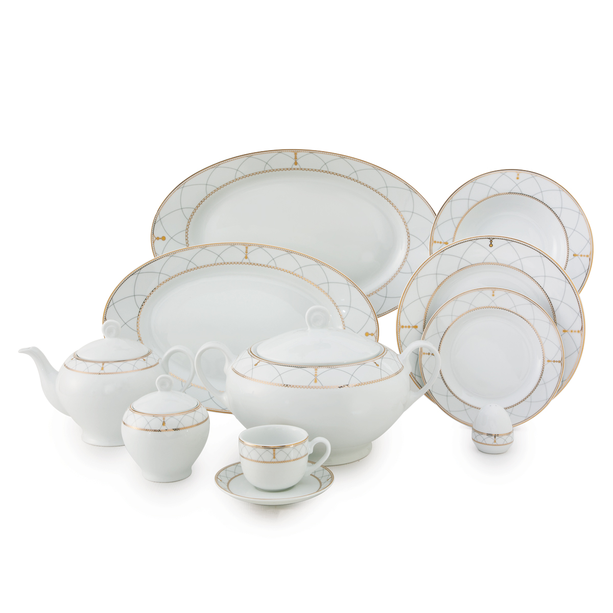 سرویس پذیرایی کامل 102 پارچه چینی زرین مدل رومانا ایتالیا اف 12 نفره سرویس پذیرایی کامل 102 پارچه چینی زرین مدل رومانا ایتالیا اف 12 نفره