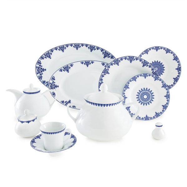 سرویس پذیرایی کامل 108 پارچه چینی زرین مدل سمرقند شهرزاد 12 نفره