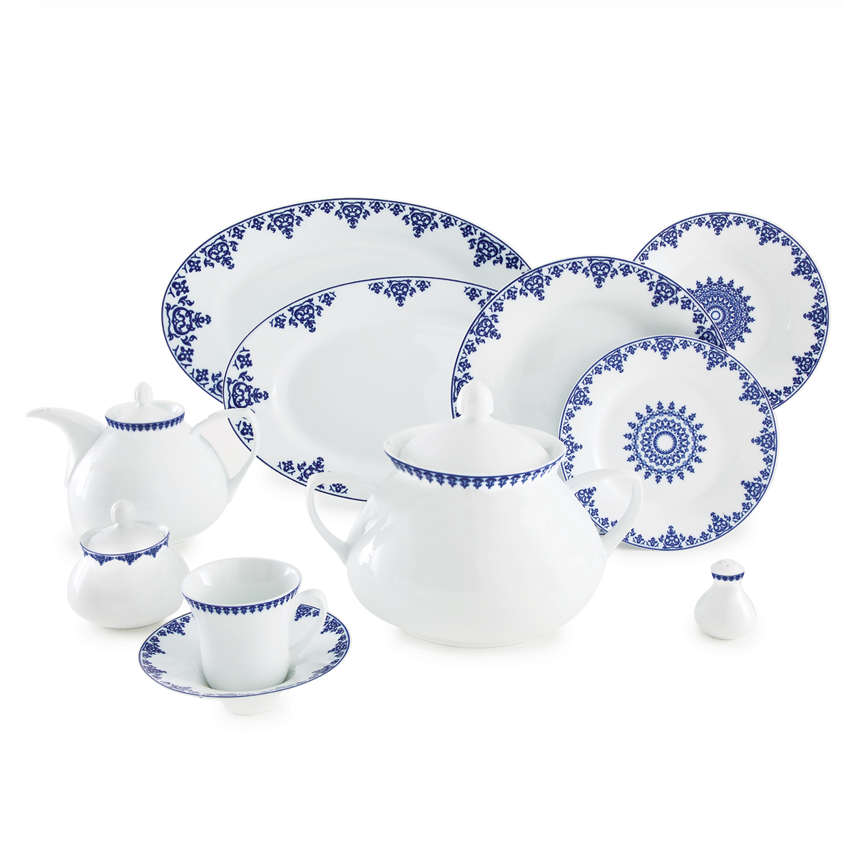 سرویس پذیرایی کامل 108 پارچه چینی زرین مدل سمرقند شهرزاد 12 نفره سرویس پذیرایی کامل 108 پارچه چینی زرین مدل سمرقند شهرزاد 12 نفره