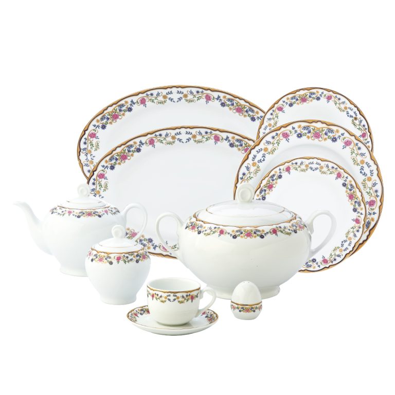 سرویس پذیرایی کامل 102 پارچه چینی زرین مدل 12 نفره گلستان