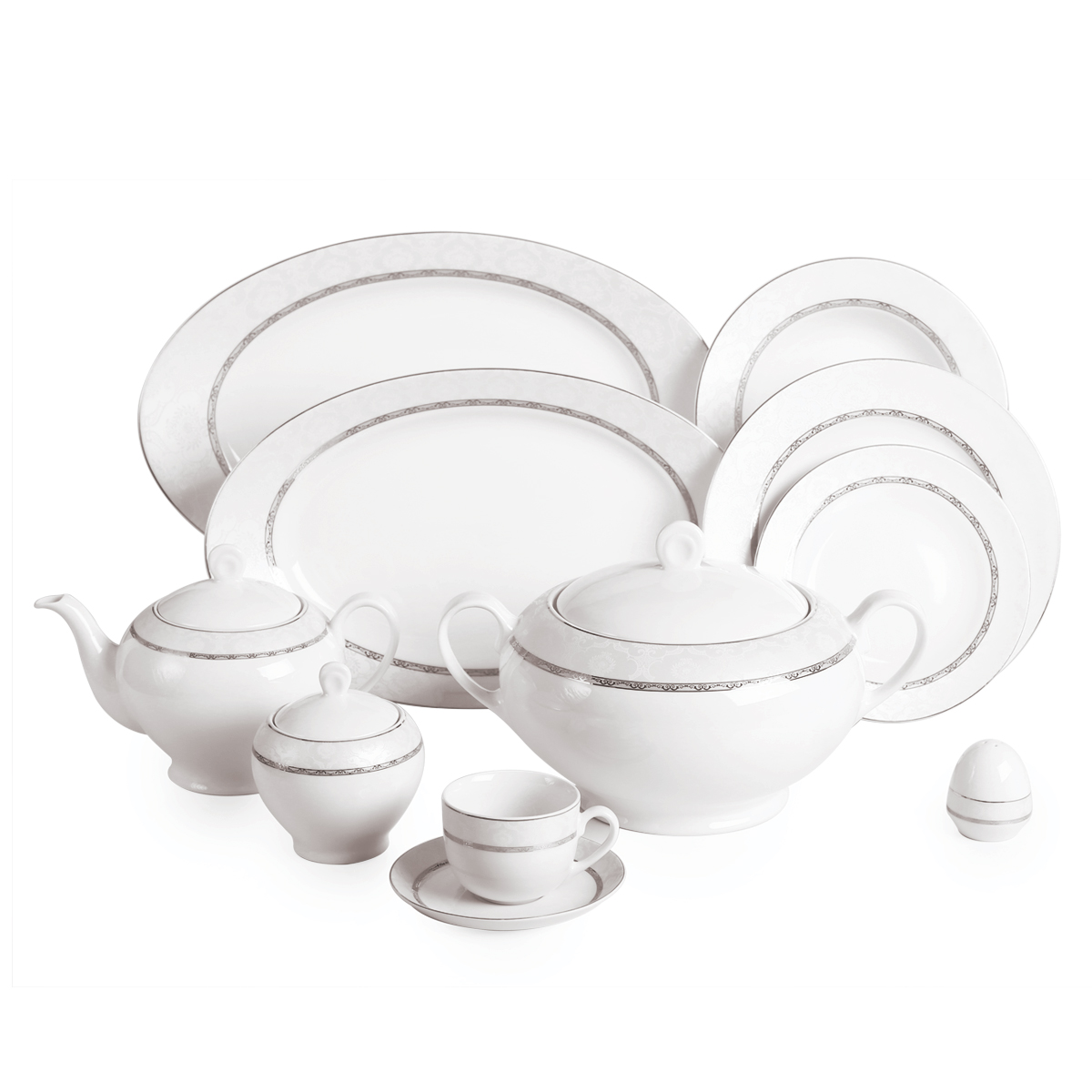 سرویس پذیرایی کامل 102 پارچه چینی زرین مدل 12 نفره هدیه پلاتینی سرویس پذیرایی کامل 102 پارچه چینی زرین مدل 12 نفره هدیه پلاتینی