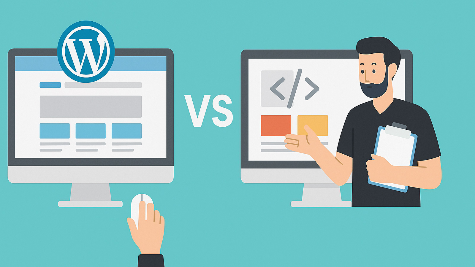 طراحی سایت با وردپرس یا اختصاصی؟ کدام بهتر است؟