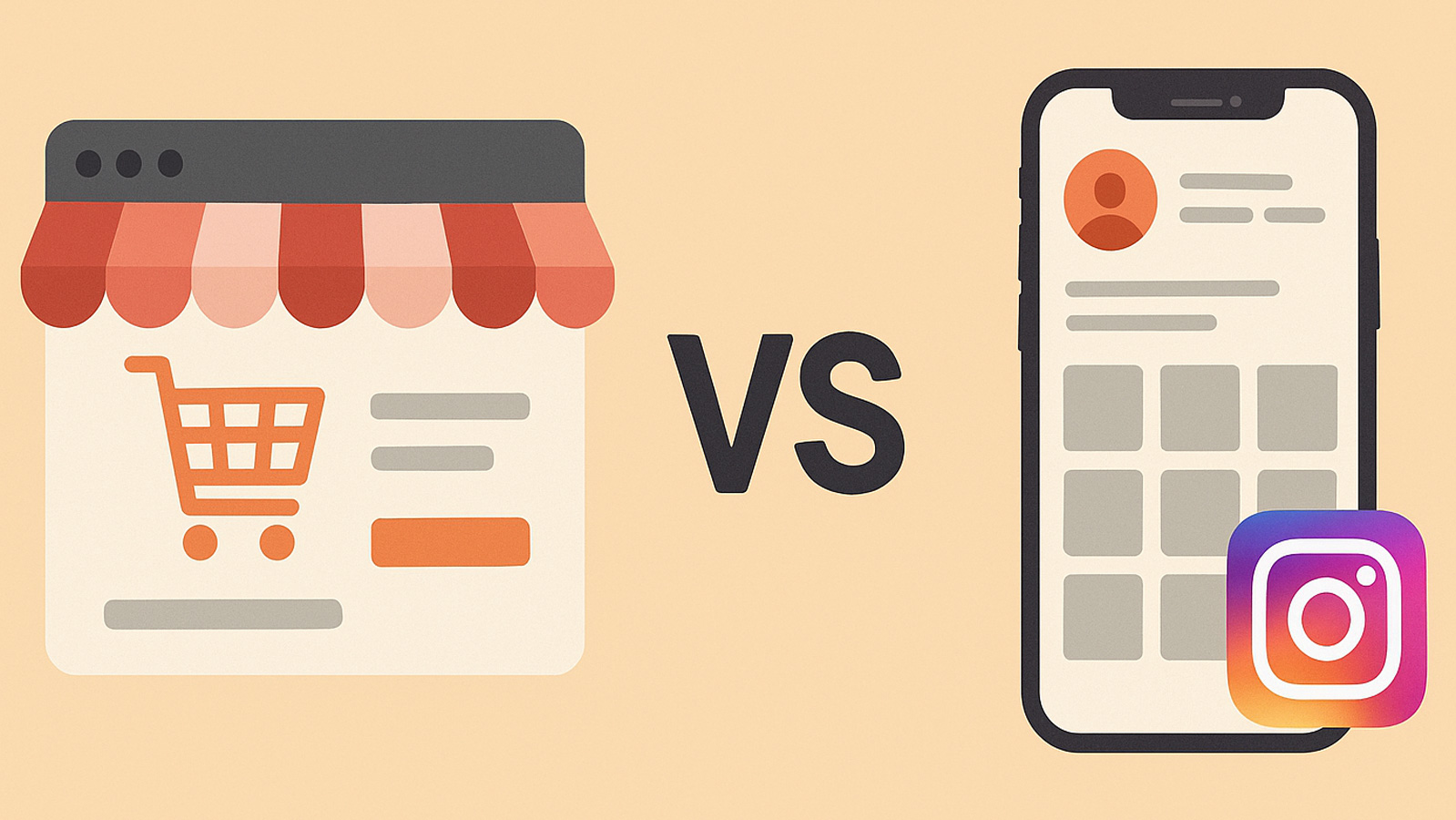 سایت فروشگاهی بهتر است یا اینستاگرام؟