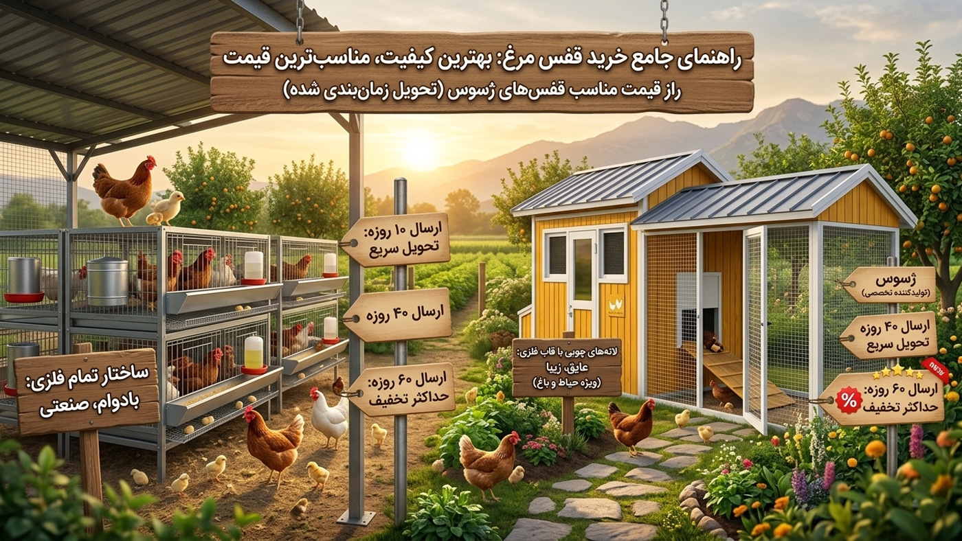طرح ویژه خرید قفس مرغ و جوجه با بهترین کیفیت و مناسب ترین قیمت